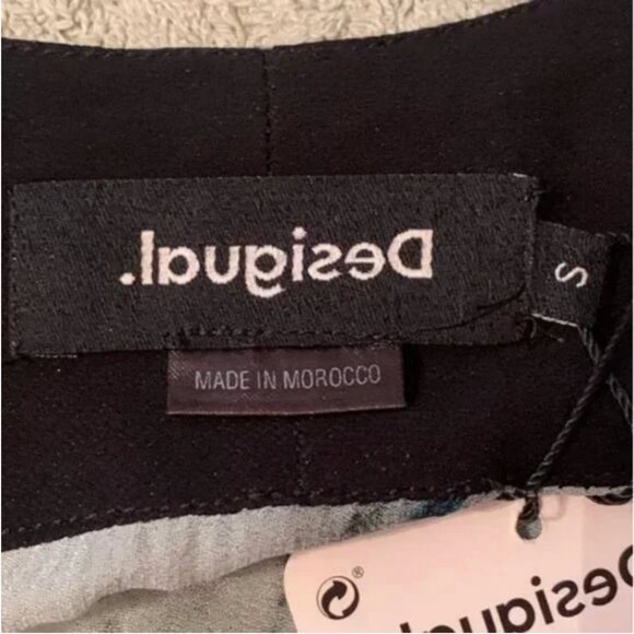 NWT Desigual Siracusa Oriental Inspo Batwing Blouse Multi-Colored Size Small - Picture 10 of 12